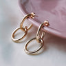 Argollas Oversize Doble Gold - Atesorame