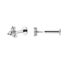 Piercing Chloe Silver Tope Plano - Atesorame