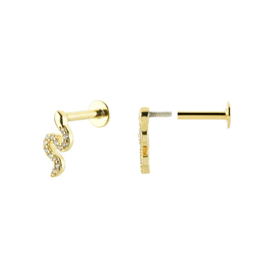 Piercing Snake Gold Tope Plano