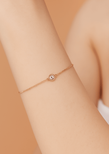 Pulsera Moissanita Dinasty Gold - Atesorame
