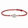 Pulsera Virgen de los Rayos Hilo Rojo Plata - Atesorame