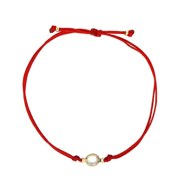 Pulsera shine hilo rojo