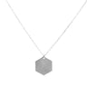 Collar Plata unisex Hexagonal - Atesorame
