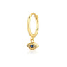 Argolla Evil Eye Gold Unidad - Atesorame