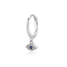 Argolla Evil Eye Silver Unidad - Atesorame