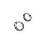 Argollas Mini Black Silver - Atesorame