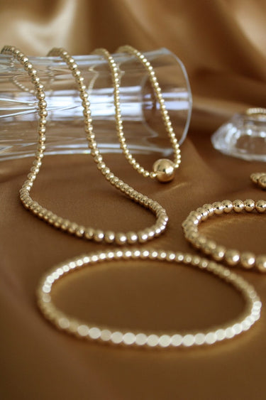 Collar Ball 5mm oro 14k - Atesorame