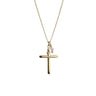 Collar Cross Cristal Gold - Atesorame
