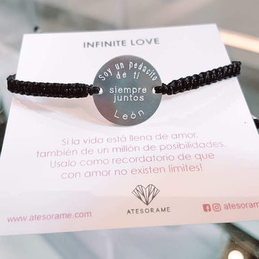 Pulsera Tejida Negra - Atesorame
