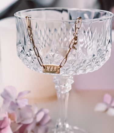 Pulsera personalizada Eslabones Gold - Atesorame