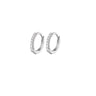 Argollas Mini Clear Silver - Atesorame