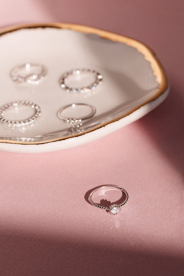 Anillo Mia Silver Cristal - Atesorame